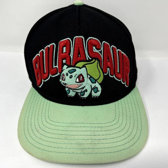 Pokemon Bulbasaur Hat Men's Black Green Outdoor Snapback Summer Baseball Cap - Picture 6 of 10